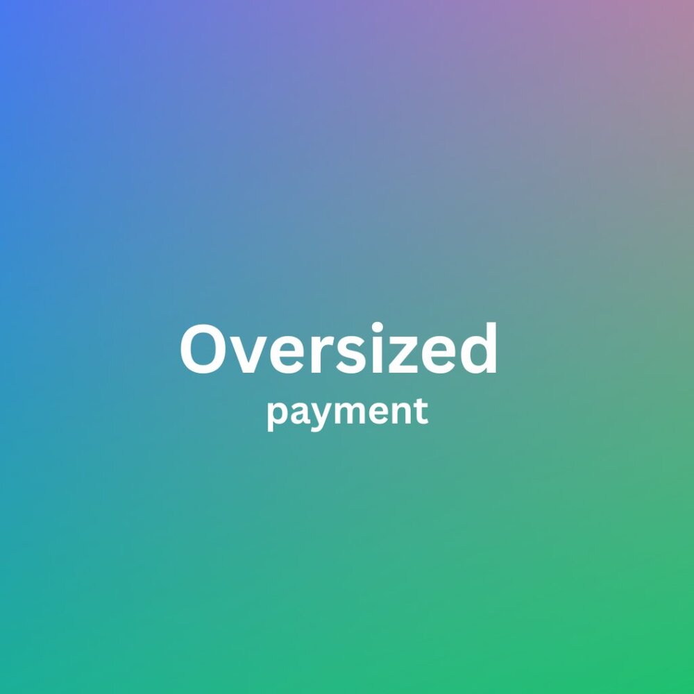 Oversized package payment